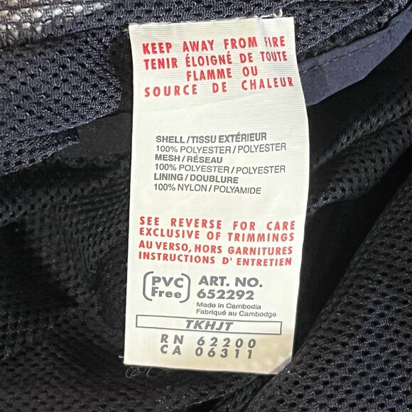 Puma Men’s L Navy Zip Track Jacket Retro Colorblock Athletic Streetwear Y2K Gear - Picture 9 of 11